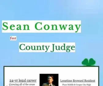 Seanconway4Judge.com(Sean Conway 4 Broward County Judge) Screenshot
