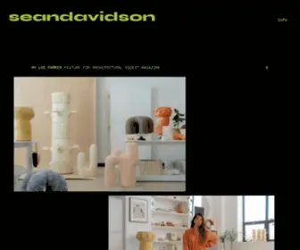 Seandavidsonn.com(Seandavidson Sean Davidson) Screenshot