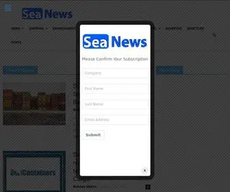 Seanews.co.uk(Sea News Global Maritime News) Screenshot