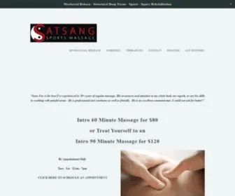 Seanfoxmassage.com(Satsang Sports Massage) Screenshot