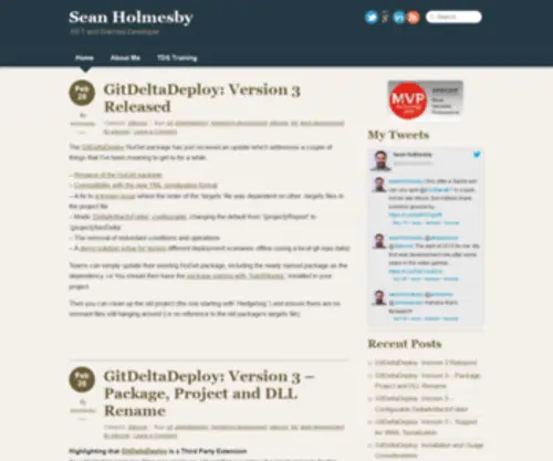 Seanholmesby.com(Sean Holmesby) Screenshot
