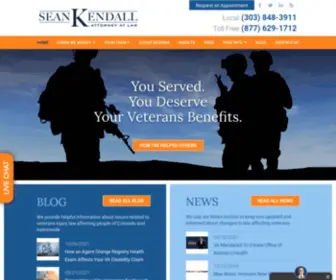 Seankendalllaw.net(Nationwide VA Disability Lawyers) Screenshot