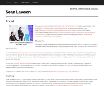 Seanlawson.net(Dr. Sean Lawson) Screenshot