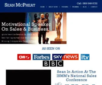 SeanmcPheat.com(Sales Motivational Speaker & Conference Speaker) Screenshot