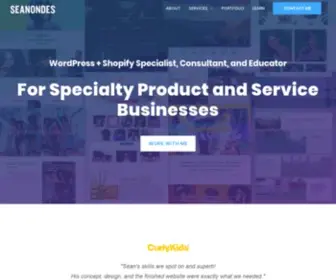 Seanondes.com(Sean Ondes) Screenshot