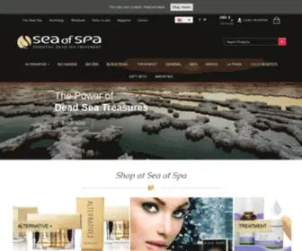 Seaofspa.com(Dead Sea Cosmetics &amp; Skin Care Products) Screenshot