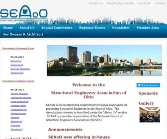 Seaoo.org(Structural Engineers Association of Ohio) Screenshot