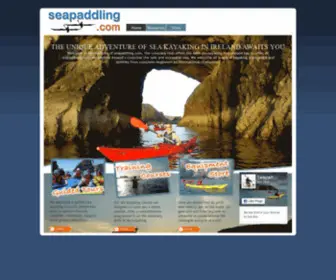Seapaddling.com(Sea kayaking in ireland) Screenshot