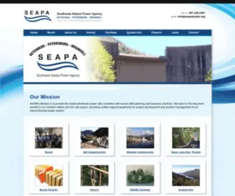 Seapahydro.org(Southeast Alaska Power Agency) Screenshot