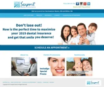 Seaportdental.com(Boston, Dentist, Dr) Screenshot