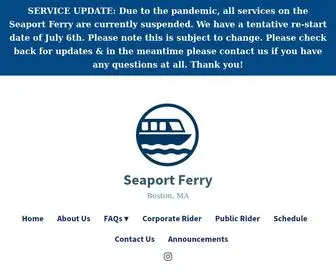 Seaportferry.com(Boston, MA) Screenshot