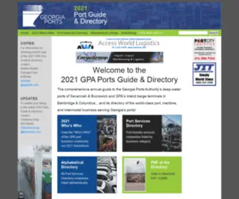 Seaportsinfo.com(Georgia Ports Authority Ports Guide & Directory) Screenshot