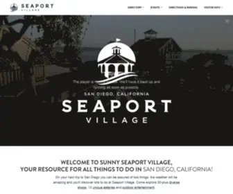 Seaportvillage.com(Home) Screenshot