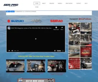 Seapromfg.com(Sea Pro Boats Official) Screenshot