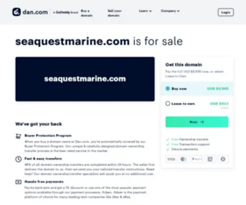 Seaquestmarine.com(Aquarium supplies) Screenshot
