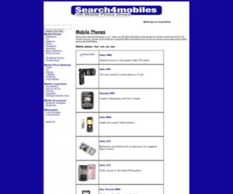 Search4Mobiles.co.uk(For mobile phone offers on Vodafone) Screenshot