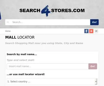 Search4Stores.com(Shopping malls locator) Screenshot