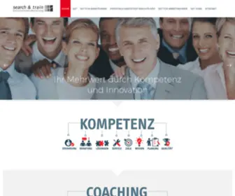 Searchandtrain.de(Unternehmensberater Berlin) Screenshot
