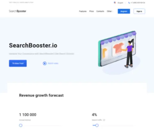 Searchbooster.io(Internal smart search for online store) Screenshot