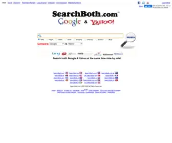 Searchboth.com(Search both Google & Yahoo at the same time) Screenshot