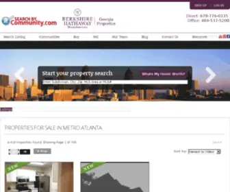 Searchbycommunity.com(Top Atlanta Real Estate) Screenshot