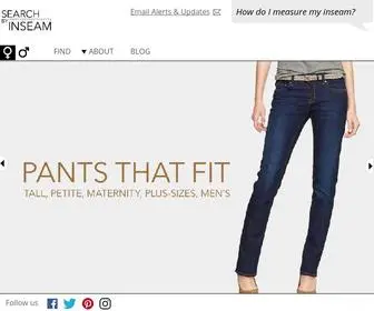 Searchbyinseam.com(Search By Inseam) Screenshot