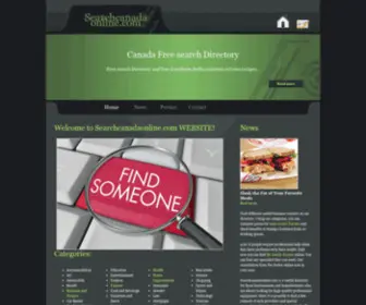 Searchcanadaonline.com(Canada Free Search Directory Classifieds) Screenshot