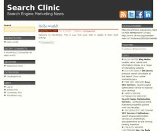 Searchclinic.org(SEARCH CLINIC) Screenshot