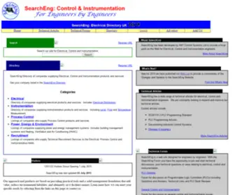 Searcheng.co.uk(Electrical, Control and Instrumentation) Screenshot