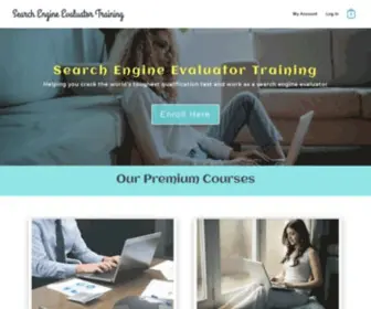 Searchengineevaluator.net(Search engine evaluator training course) Screenshot