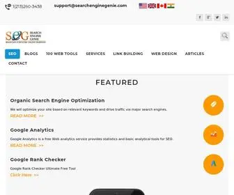 Searchenginegenie.com(Search Engine Genie offers search engine optimization(SEO)) Screenshot