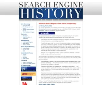Searchenginehistory.com(Search Engine History.com) Screenshot