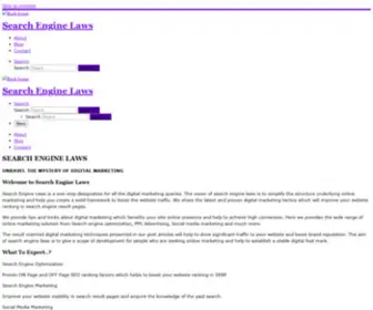 Searchenginelaws.com(Search Engine Laws) Screenshot