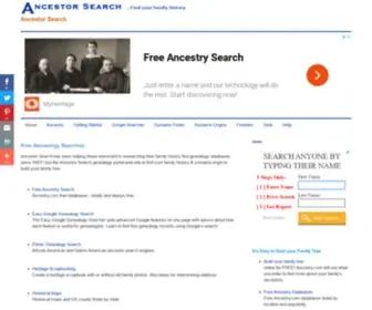 Searchforancestors.com(Ancestor Search) Screenshot