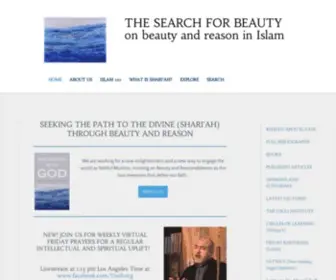 Searchforbeauty.org(Scholar of the House and the search for beauty in Islam) Screenshot