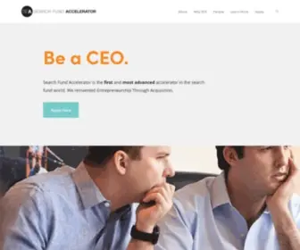 Searchfundaccelerator.com(Search Fund Accelerator) Screenshot