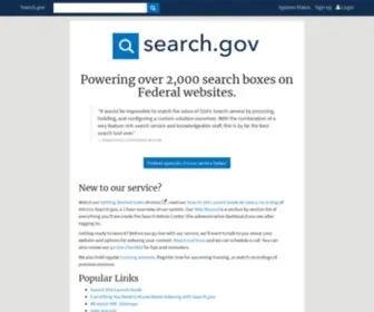 Search.gov(Powers thousands of federal government) Screenshot