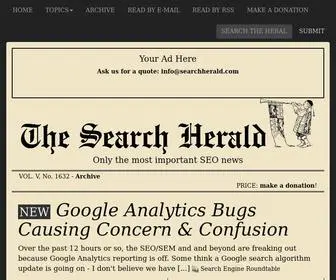 Searchherald.com(The most important SEO news) Screenshot