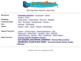 Searchhippo.com(Bigger than you know) Screenshot