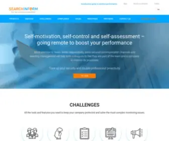 Searchinform.com(Protect your business with comprehensive solutions) Screenshot