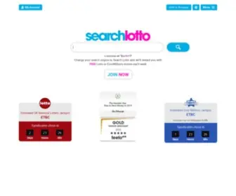 Searchlotto.co.uk Screenshot