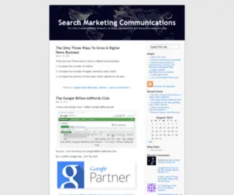 Searchmarketingcommunications.com(Tim Cohn's Applied Market Research) Screenshot