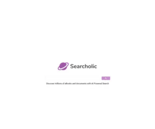 Searcholic.com(Searcholic) Screenshot