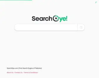 Searchoye.com(First Search Engine of Pakistan) Screenshot