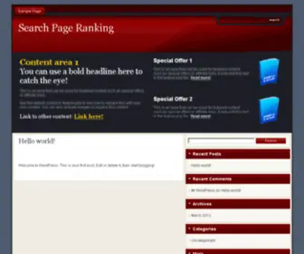 Searchpageranking.com(Search Page Ranking) Screenshot