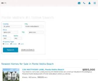 Searchpontevedra.com(All Ponte Vedra Beach and Nocatee Real Estate Listings) Screenshot