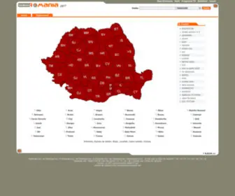 Searchromania.net(Informatii, Numere de telefon, Strazi, Localitati, Coduri postale, Vremea) Screenshot