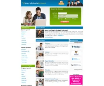 Searchschoolsnetwork.com(Online Degrees) Screenshot