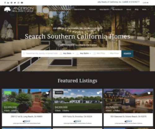 Searchsocalareahomes.com(Account Management) Screenshot