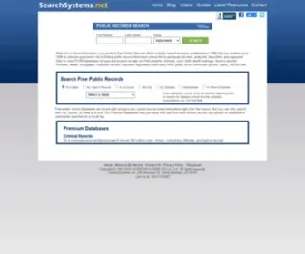 Searchsystems.net(Free Public Records) Screenshot